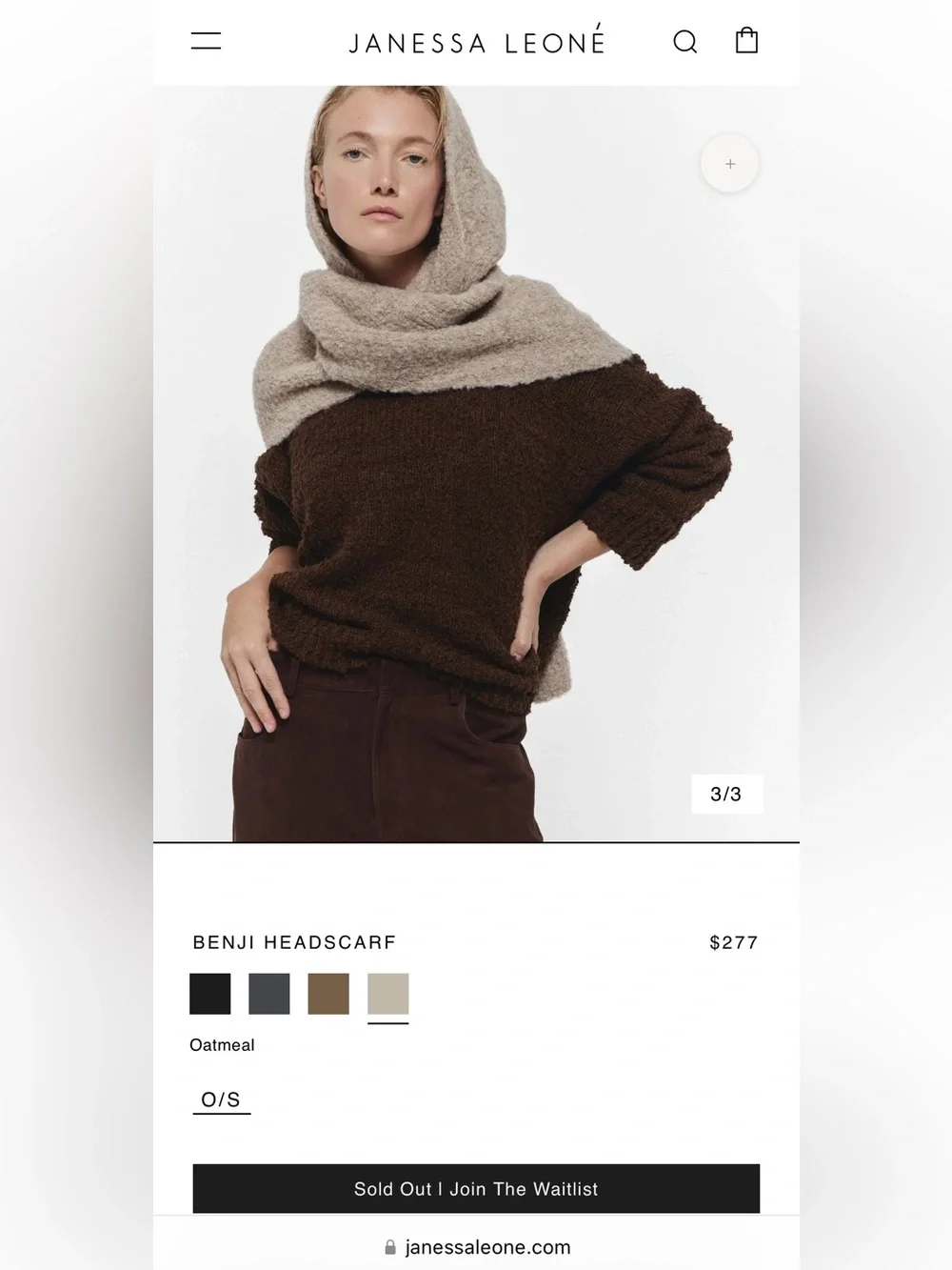 Janessa Leone Benji Hooded Scarf